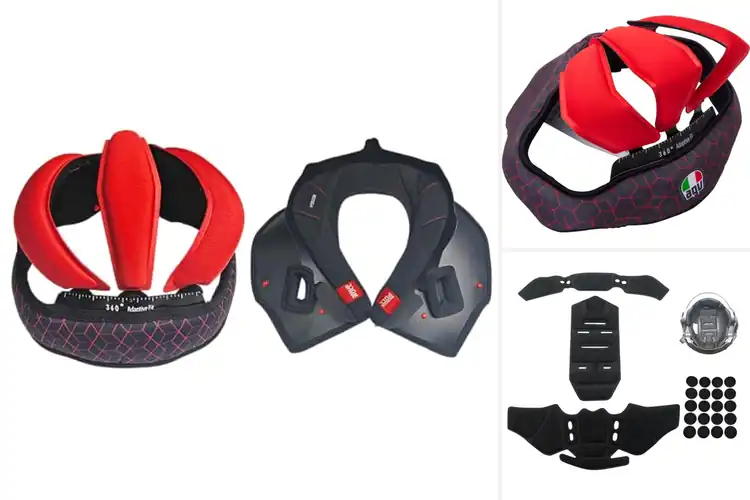 Detailed view of Best AGV Helmet Inner Pads: Restore Ride Comfort Instantly