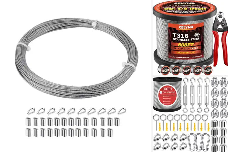 Detailed view of Best Braided Steel Cables