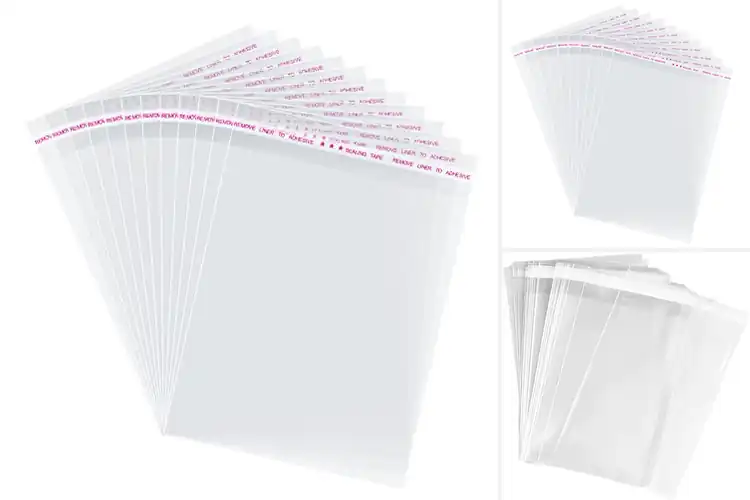 Detailed view of Best Clear Adhesive Bags