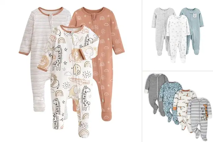 Detailed view of Best Cotton Baby Footies
