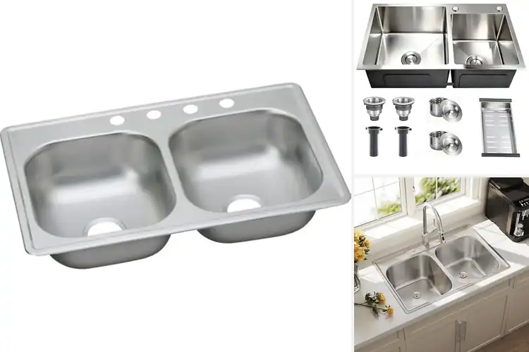 Detailed view of Best Double Bowl Kitchen Sinks