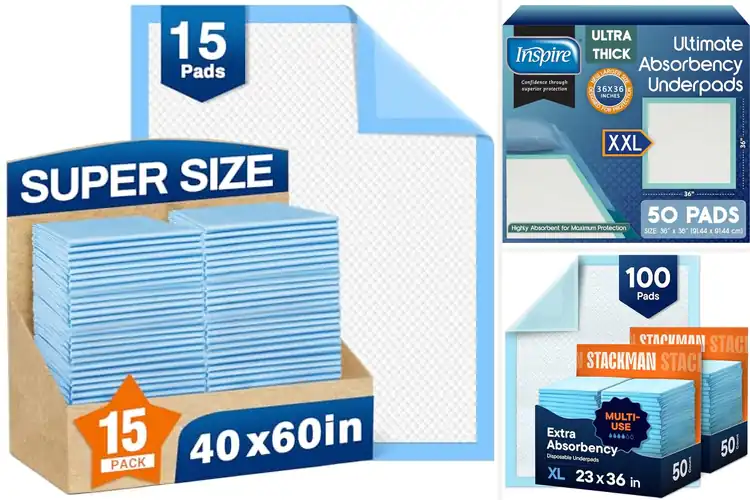 Detailed view of Best Extra Large Disposable Bed Pads