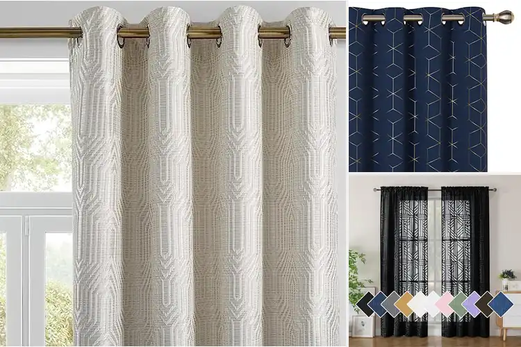 Detailed view of Best Geometric Pattern Curtains
