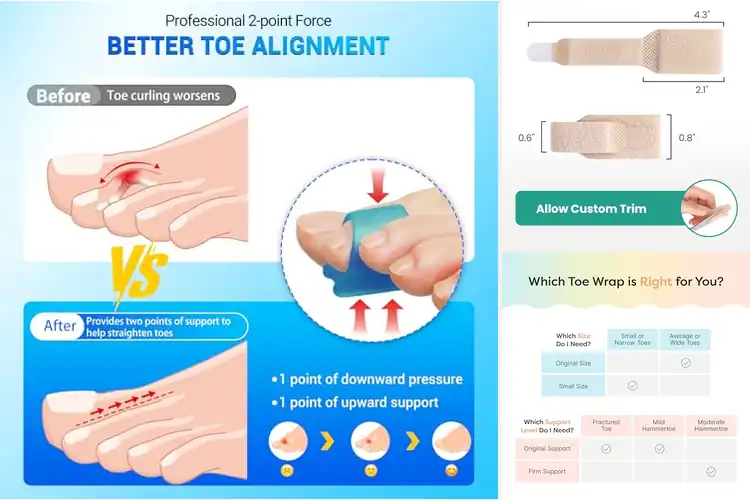 Detailed view of Best Hammer Toe Correctors: Top 10 Pain Relief Solutions