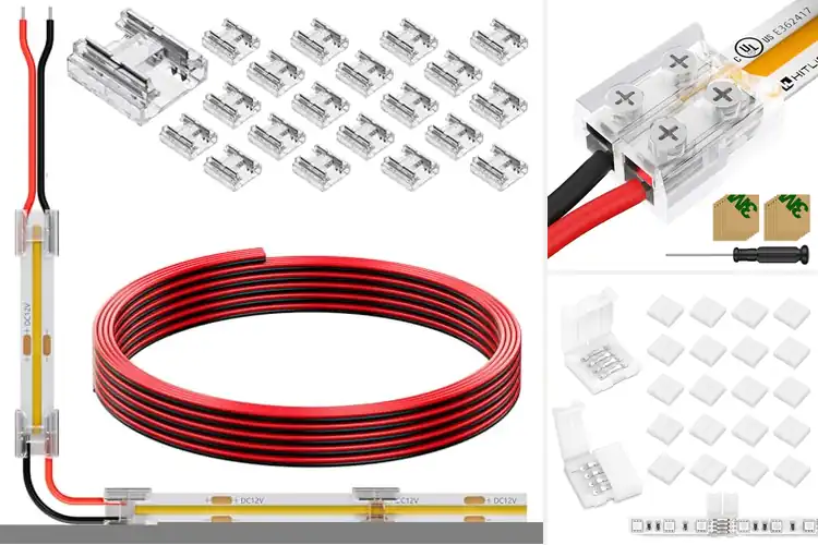 Detailed view of Best LED Strip Connectors