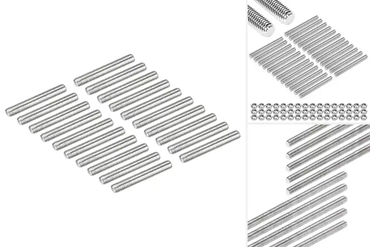 Detailed view of Best M3 Threaded Studs: Strong 304 Steel Locks for Long Jobs