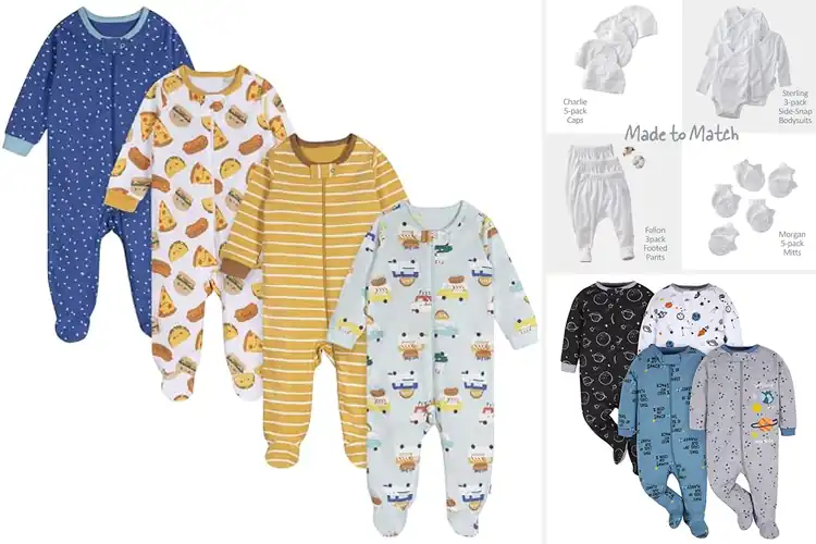 Detailed view of Best Machine Washable Baby Footies