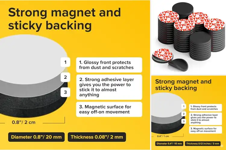 Detailed view of Best Magnetic Stickers For School Projects