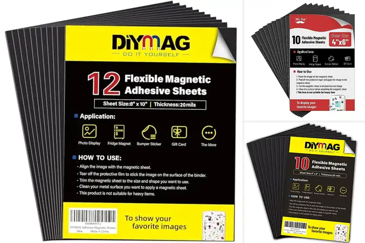 Detailed view of Best Self-Adhesive Magnetic Sheets: Top 10 Crafting Picks