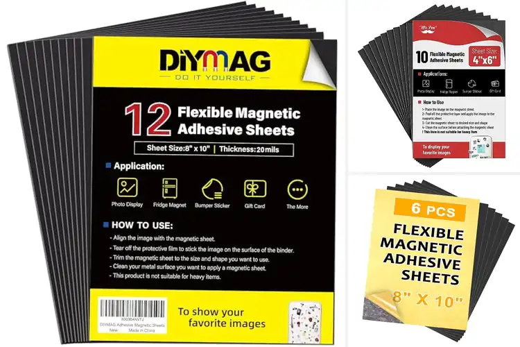 Detailed view of Best Self-Stick Magnetic Sheets: Top 10 Creative Picks