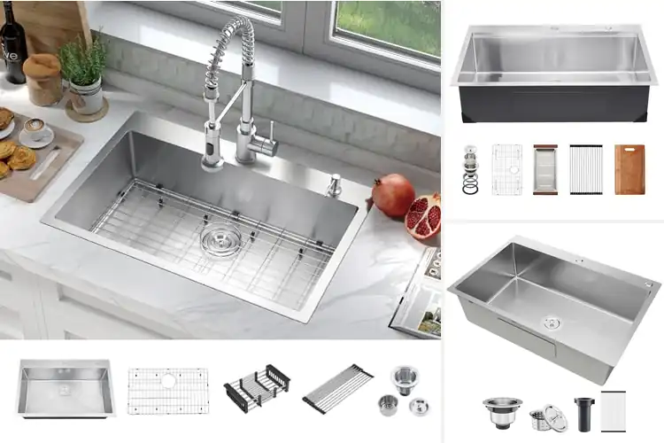 Detailed view of Best Topmount Kitchen Sinks