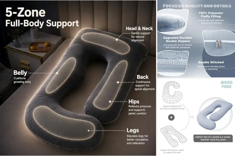 Detailed view of Best U Shaped Pillows