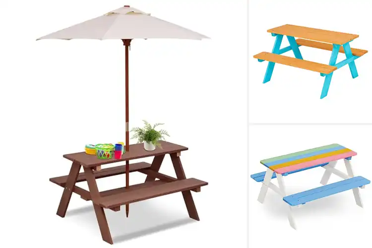Detailed view of Best Wooden Kids Picnic Benches: Top Choices For Lasting Fun